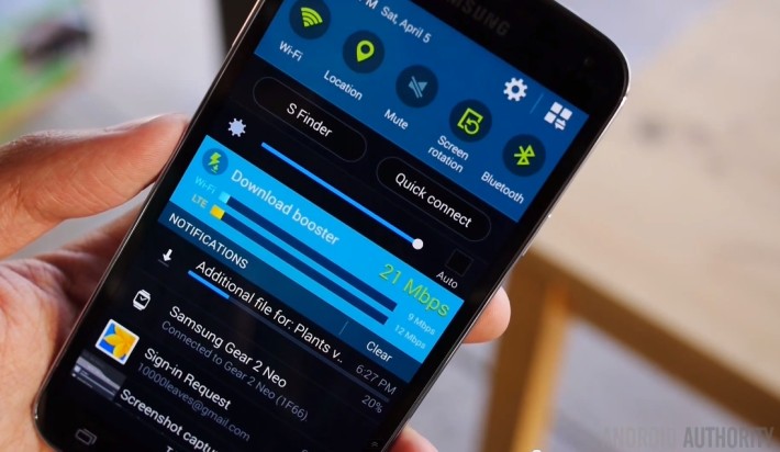 samsung galaxy s5 download booster screenshot